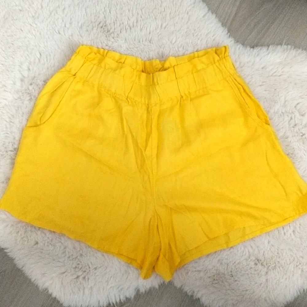 G by Guess Flowy Yellow Shorts